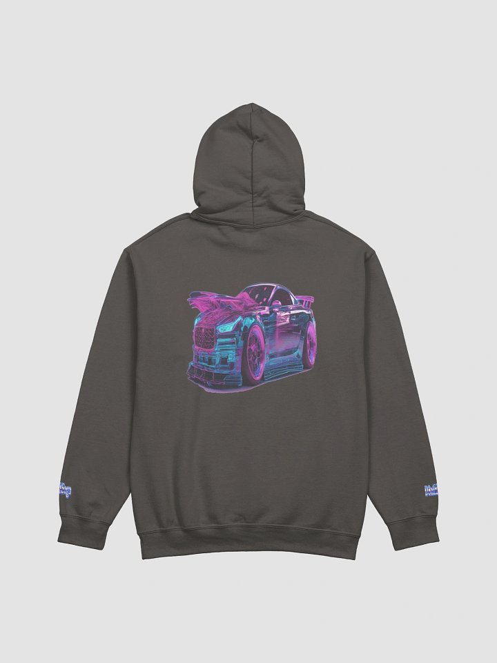 D3a1hXSaga – Neon Reaper Drift Classic Hoodie - Charcoal Edition product image (2)