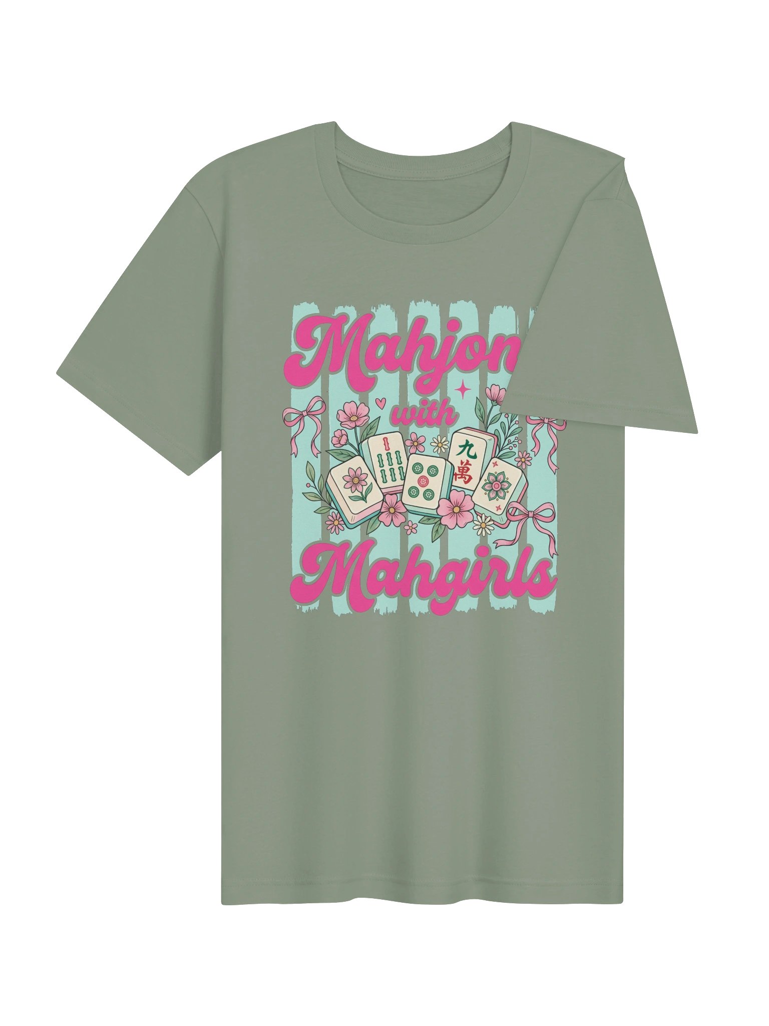 Mahjong With Mahgirls T-Shirt | Cute Mahjong Girls Game Night Tee product image (40)