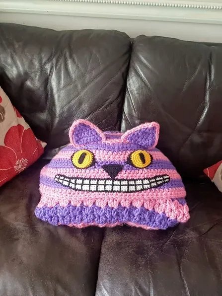 Cheshire Cat Hooded Blanket Crochet Pattern, Adult & Child Sizes (PDF Pattern) product image (5)
