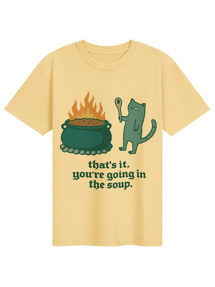 Witch Cat Graphic Tee, Comfort Colors Funny Halloween T-Shirt, Cat Soup Shirt, Witchy Vintage Tee, Unisex product image (61)