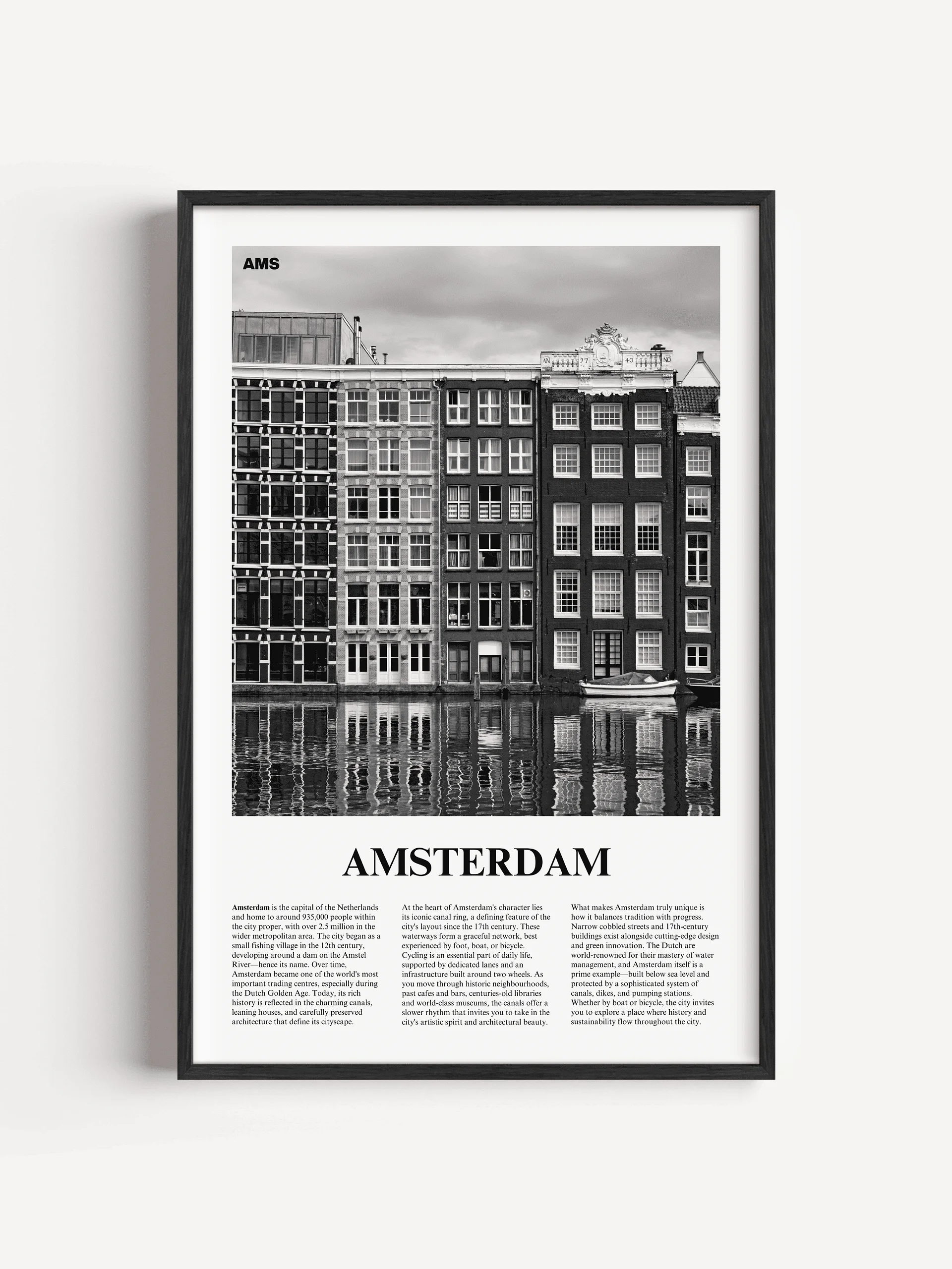Amsterdam 01 Newspaper Poster product image (1)