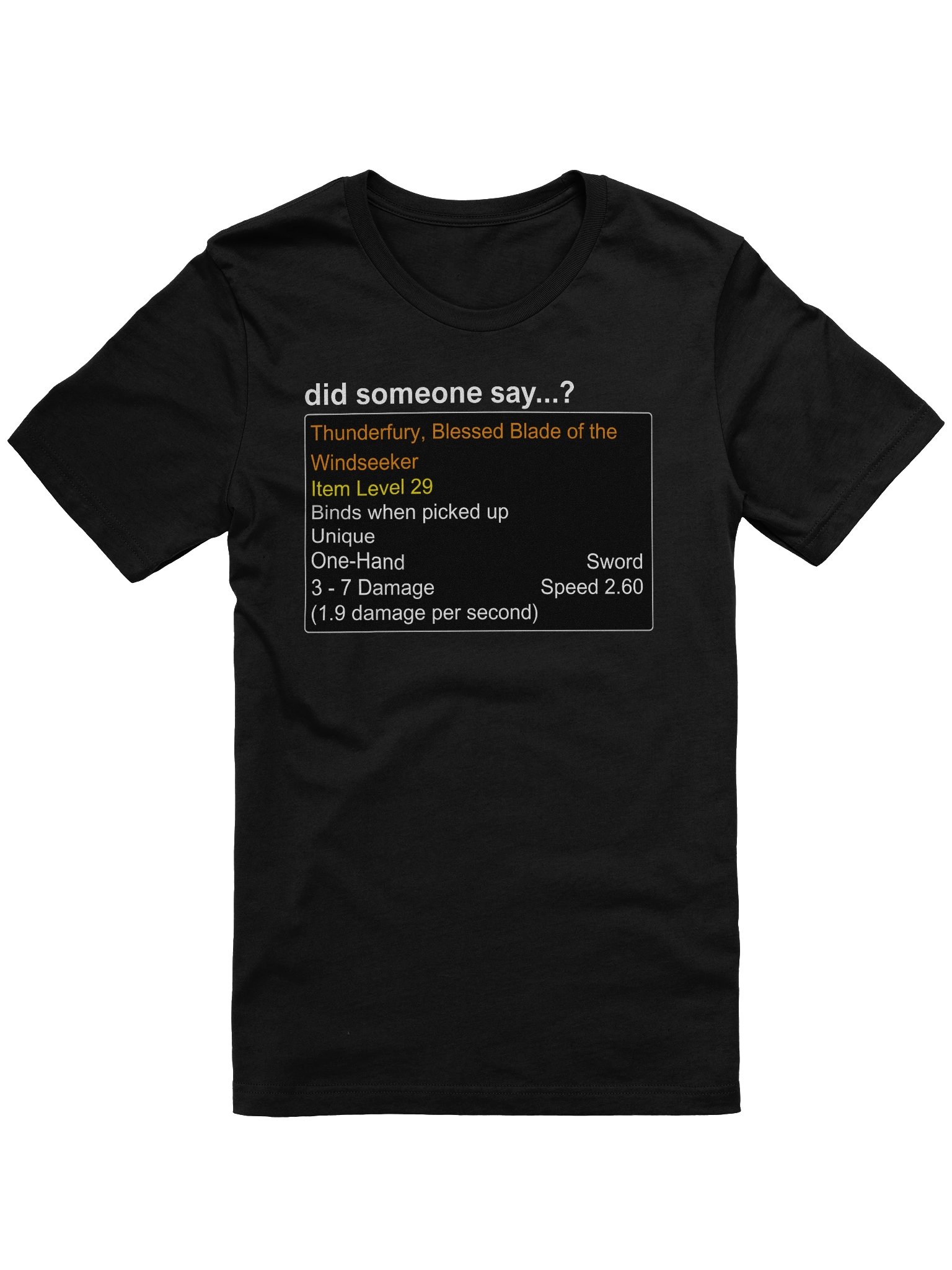 Thunderfury T-Shirt product image (1)