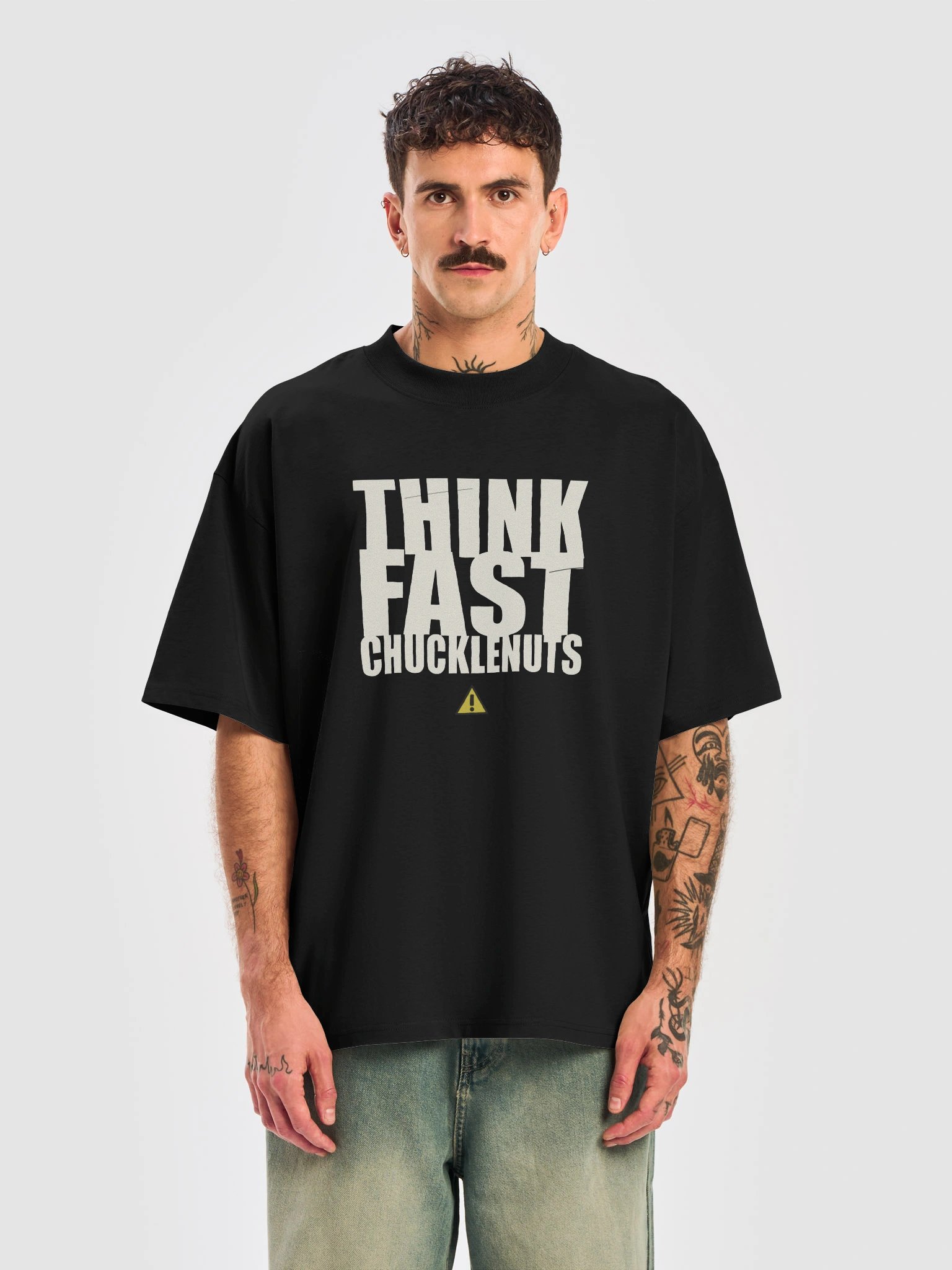 Think Fast Chucklenuts Oversized Tee product image (1)