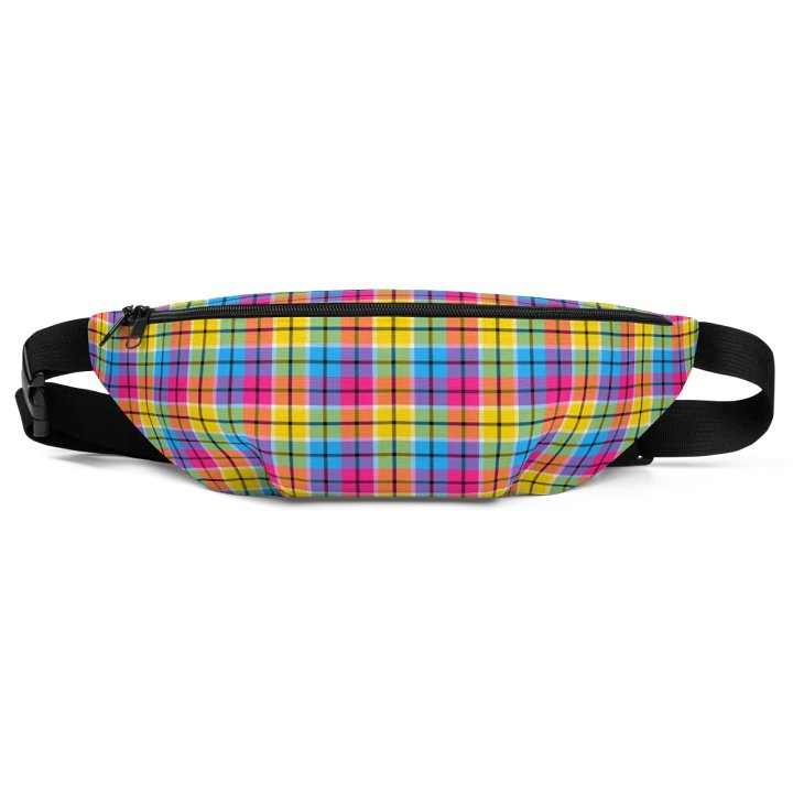 Hot Pink, Turquoise, and Yellow Plaid Fanny Pack product image (2)