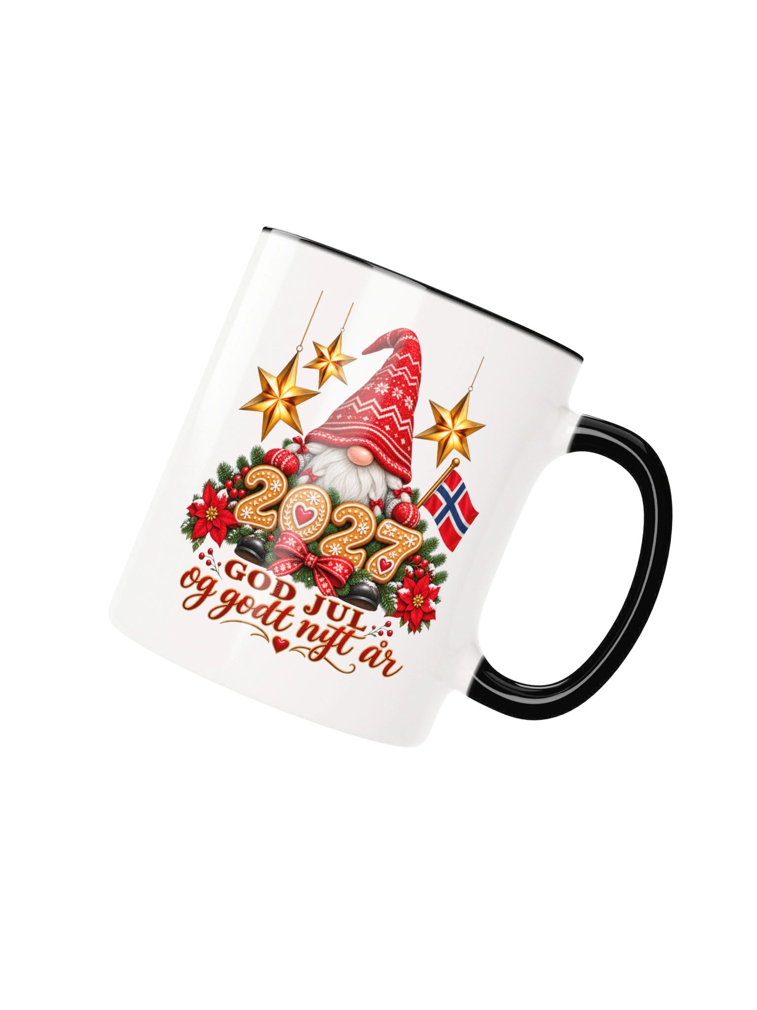 GOD JUL and Happy New Year 2027 Norwegian Holiday Mug product image (2)