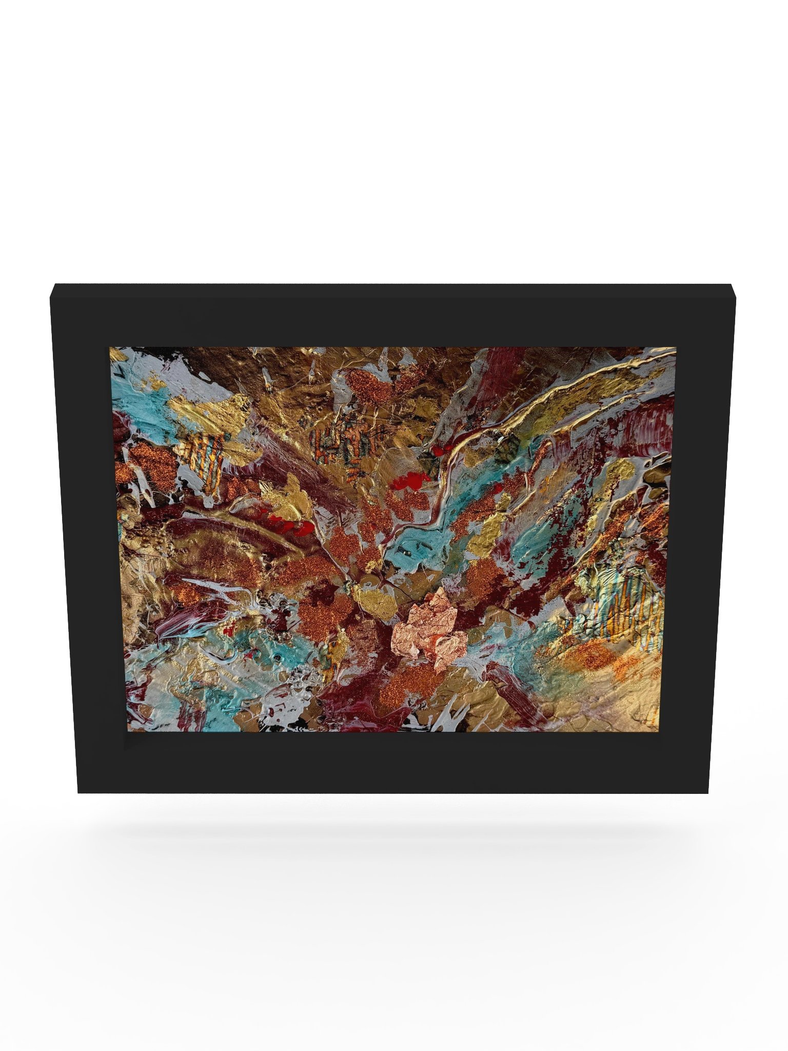 Abstract Metallic Swirl Framed Matte Poster product image (52)