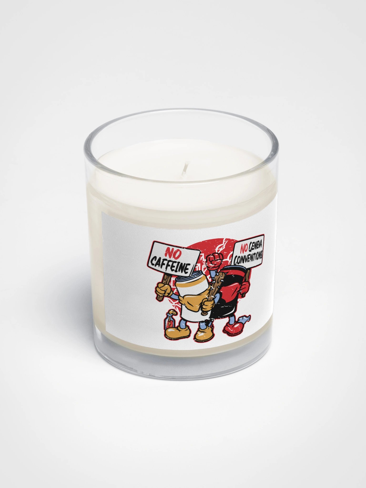 No Caffeine No Geneva Conventions Candle product image (2)