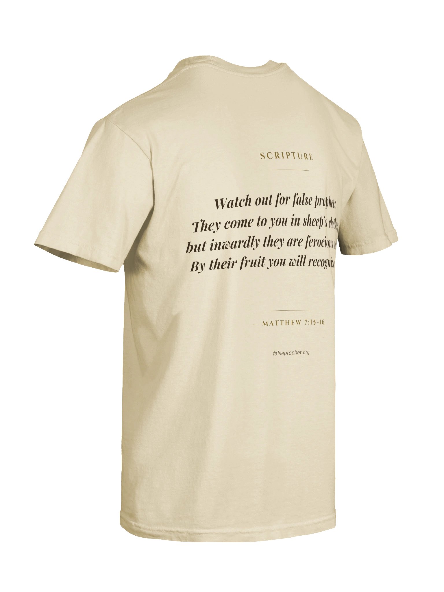 Matthew 7:15/Beware False Prophets T-Shirt (White) product image (8)