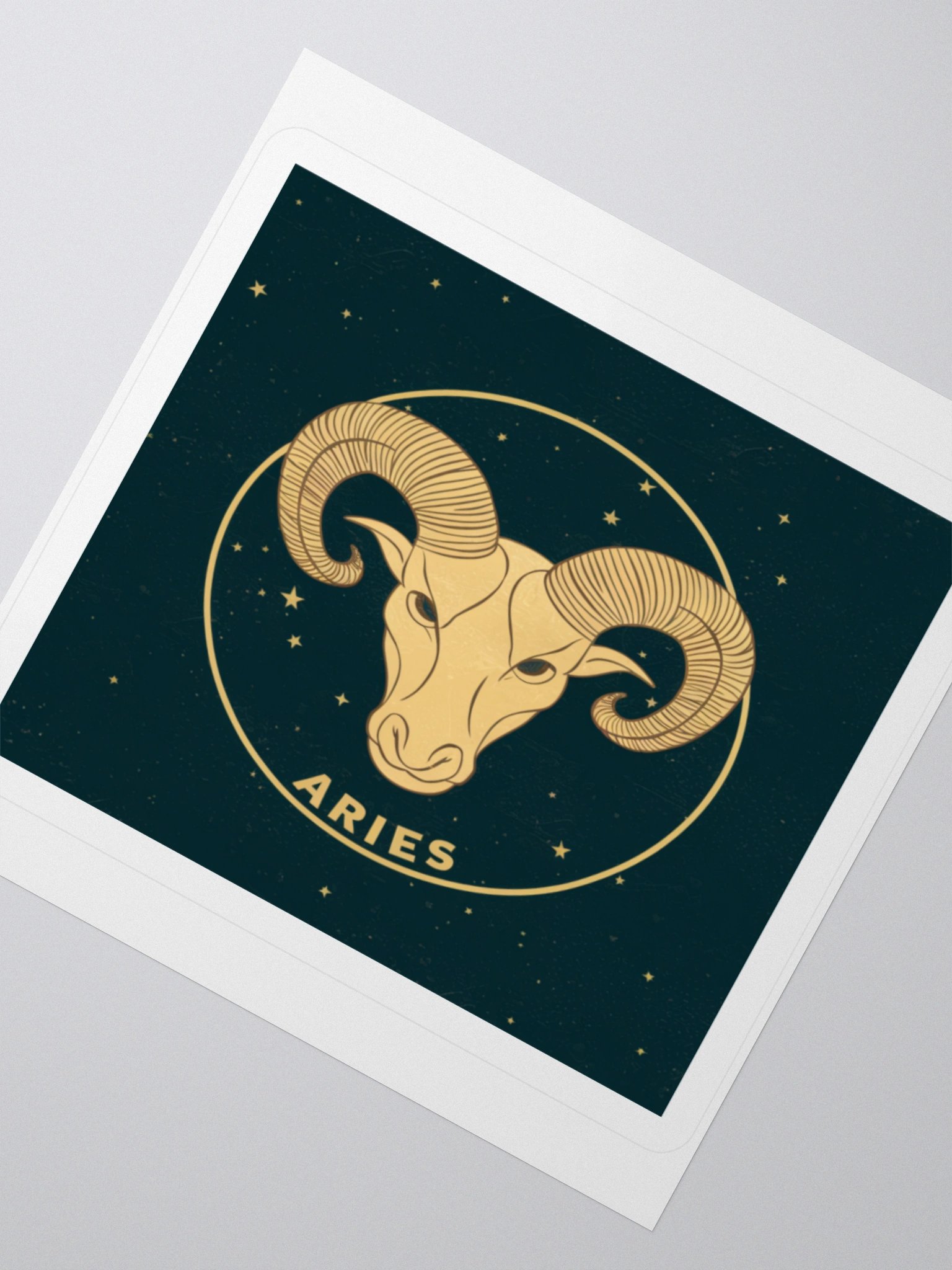 Aries Zodiac Kisscut Sticker - Exclusive Design by TDS Music product image (5)
