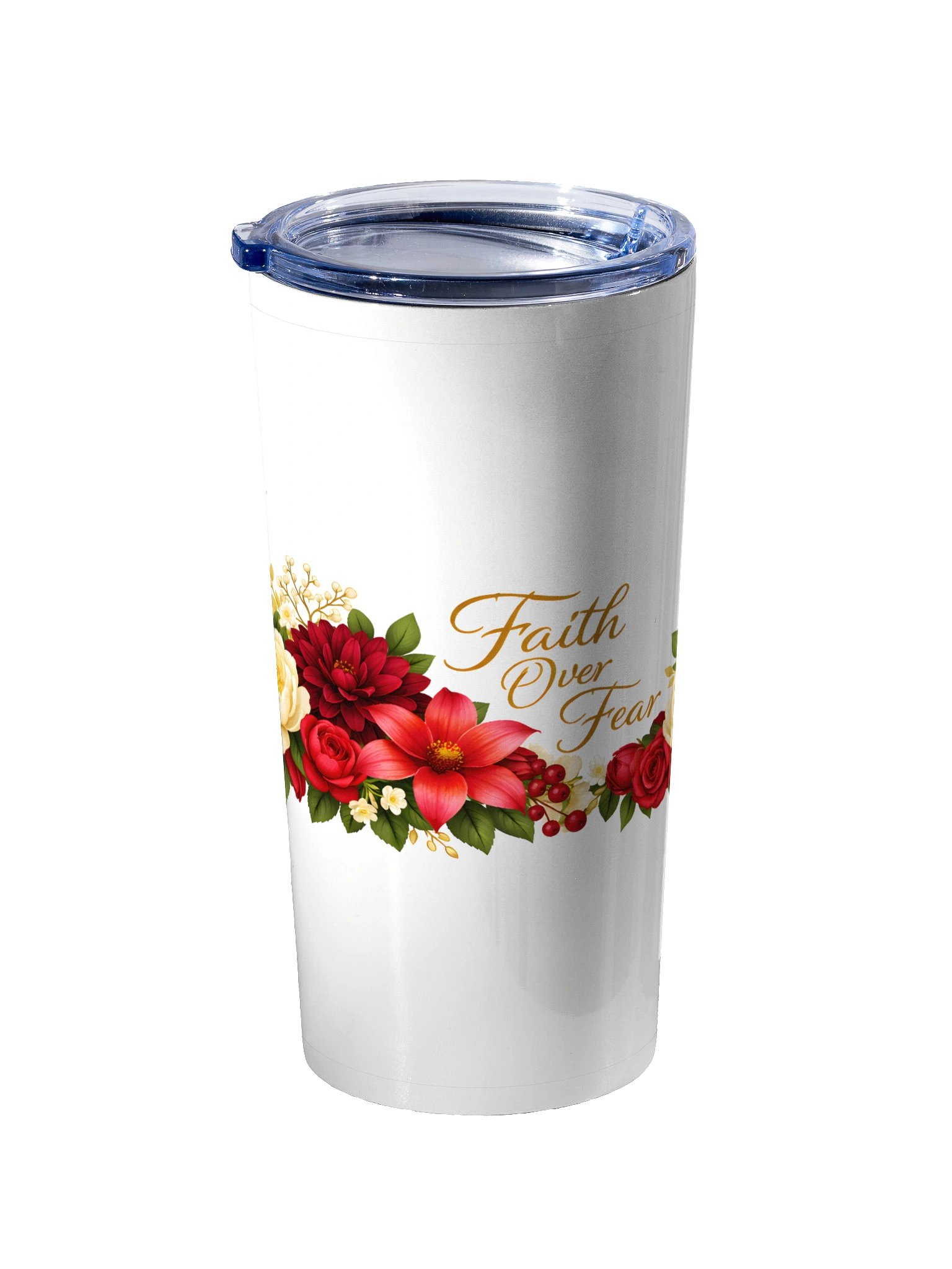 Faith Over Fear Floral Tumbler product image (2)