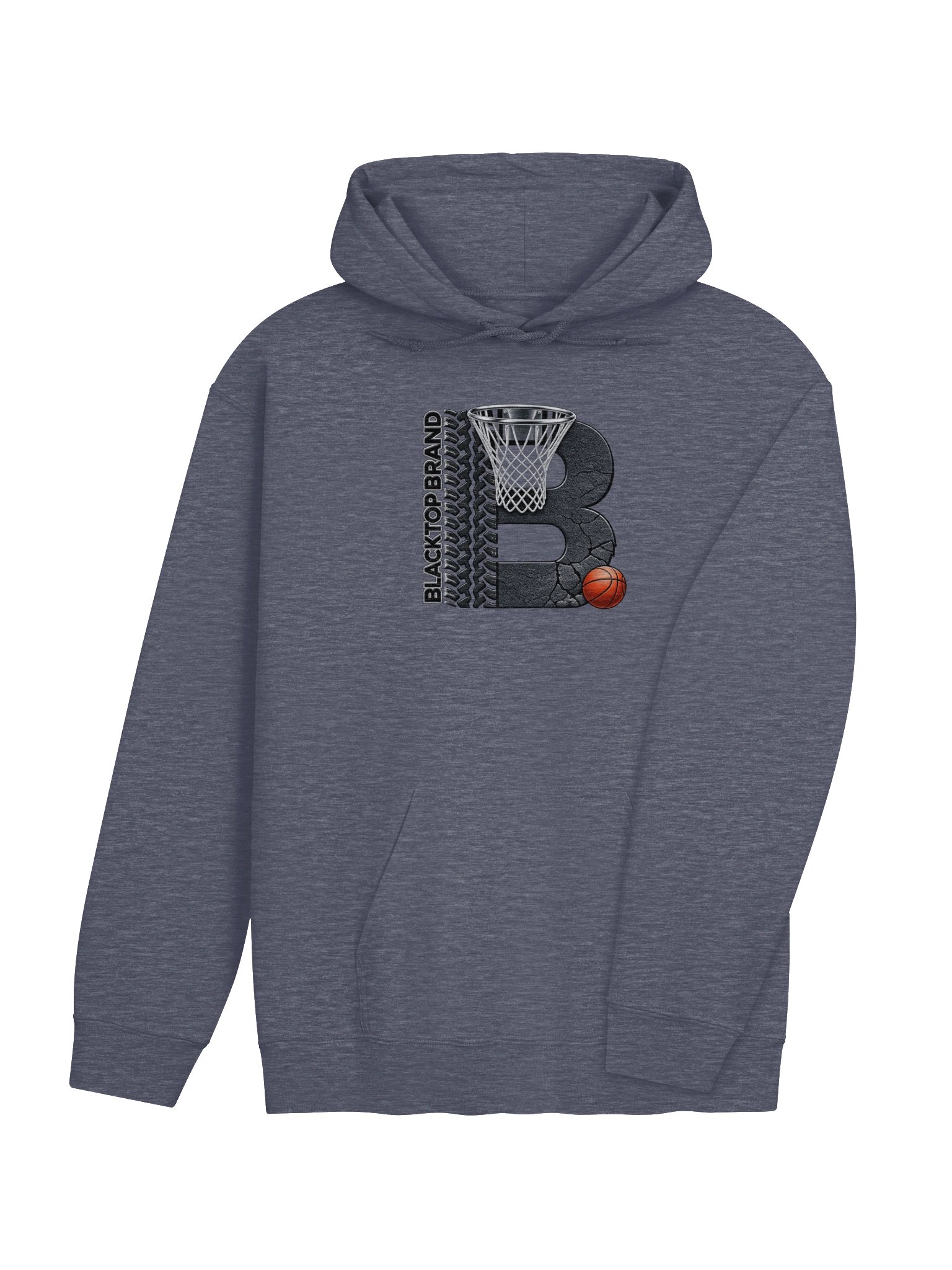 Blacktop Brand Basketball Logo Hoodie product image (4)