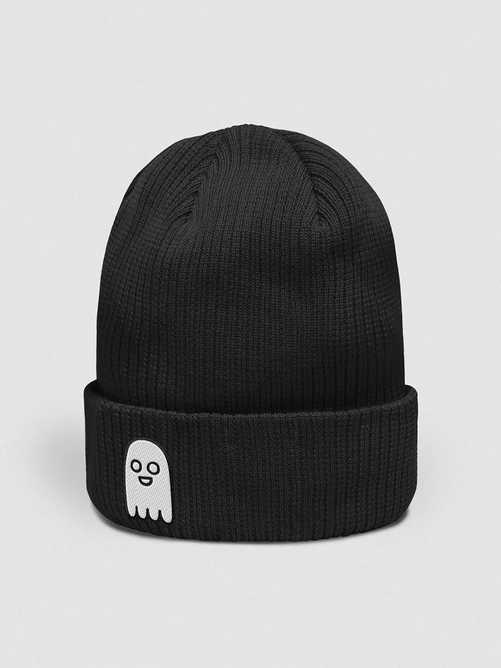 Lil Ghost Beechfield Organic Ribbed Beanie product image (2)