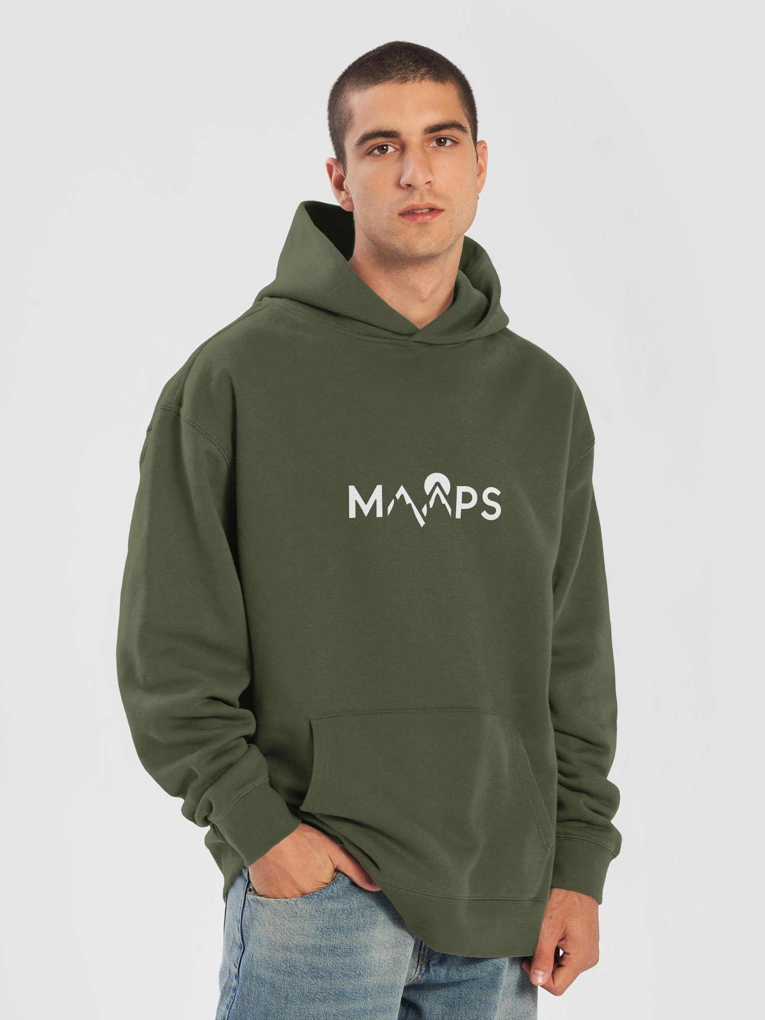 Classic MAAPS Hoodie -White Logo product image (39)