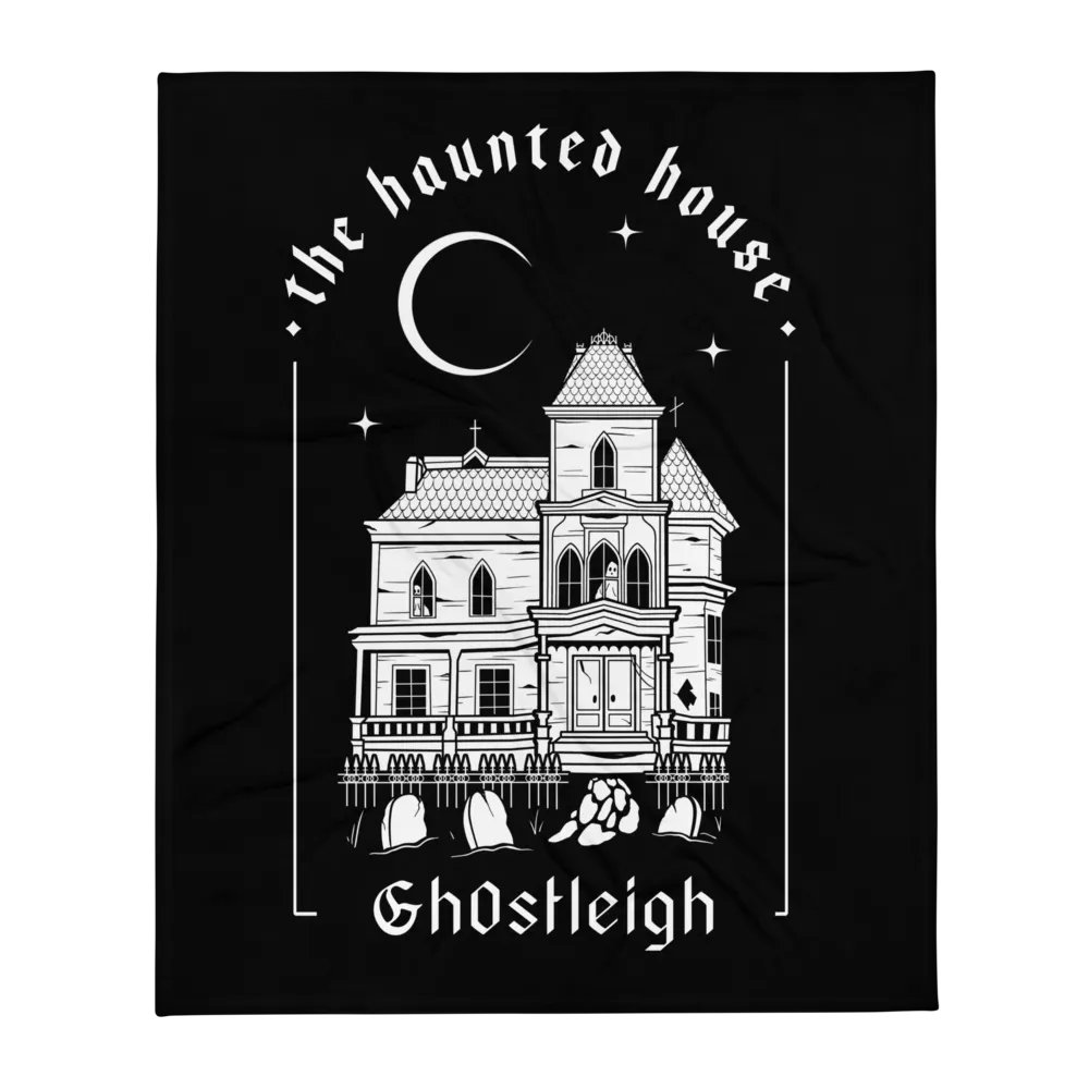 The Haunted House Throw Blanket product image (8)