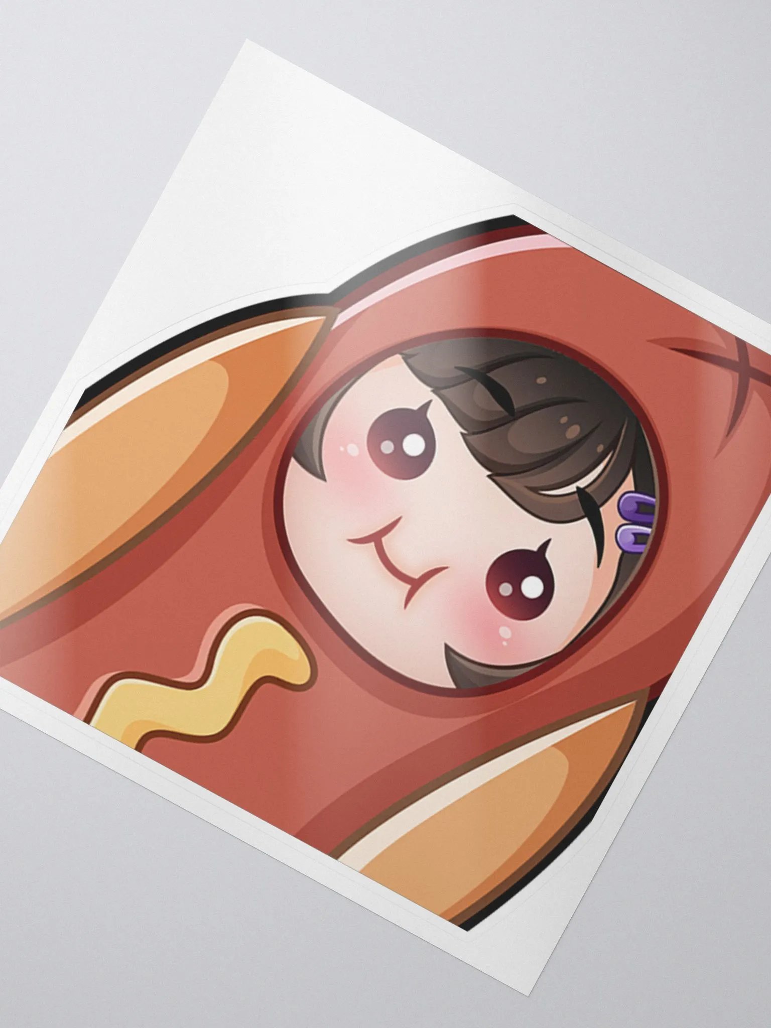 PeachyKat HotDog Sticker product image (2)