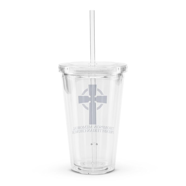 Traditional TMPC Logo: Clear Tumbler with Straw product image (2)