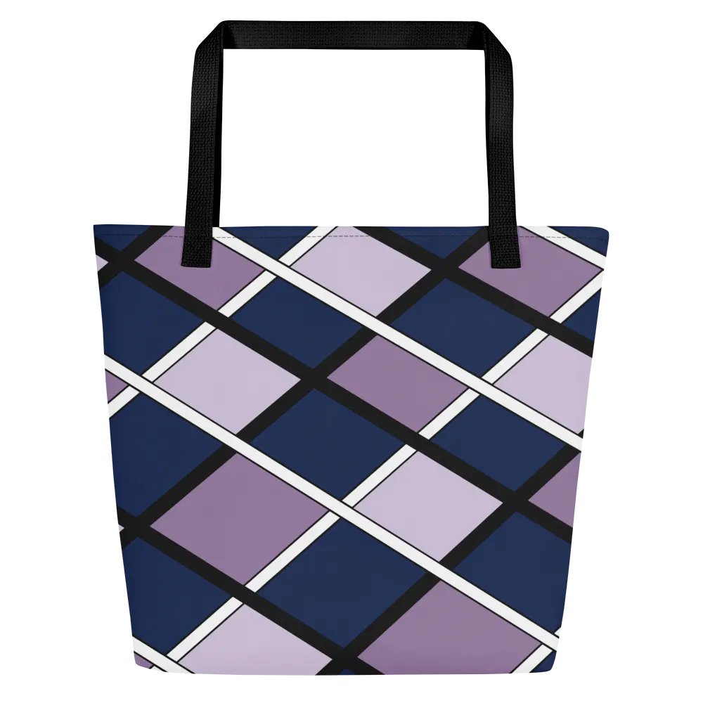 Vibrant Geometric Grid All-Over Tote Bag product image (1)
