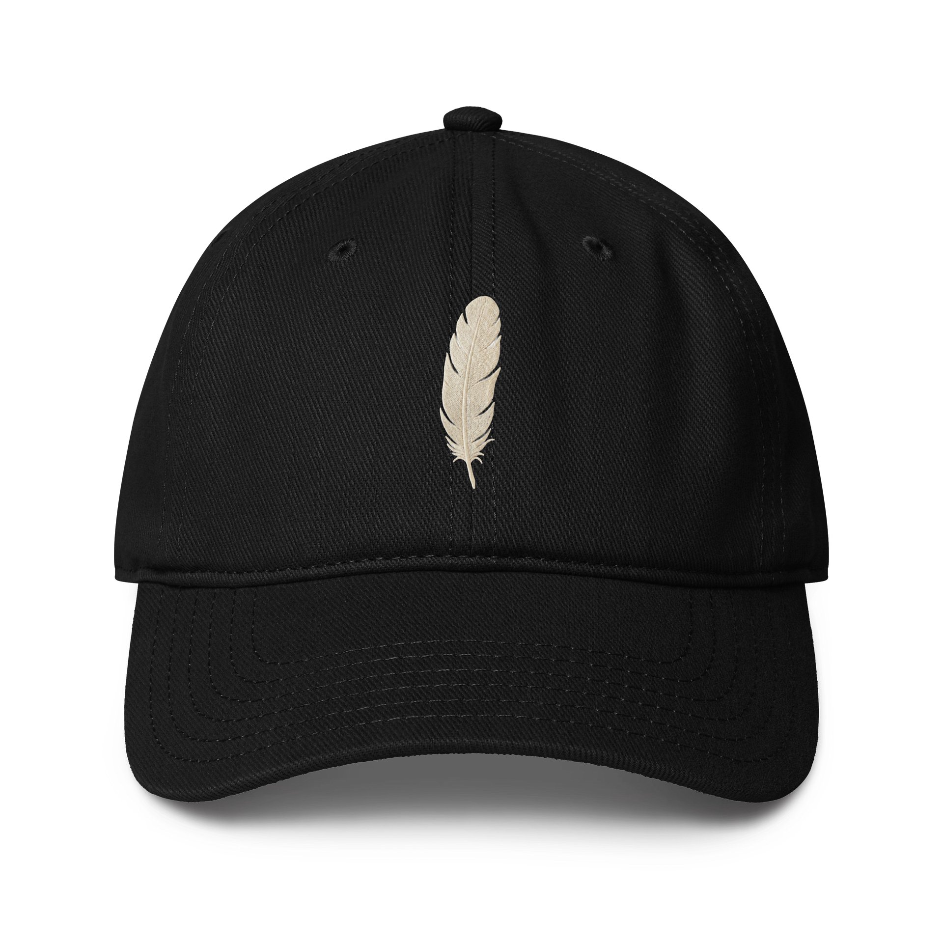 Feather Embroidered Low Profile Baseball Cap product image (1)