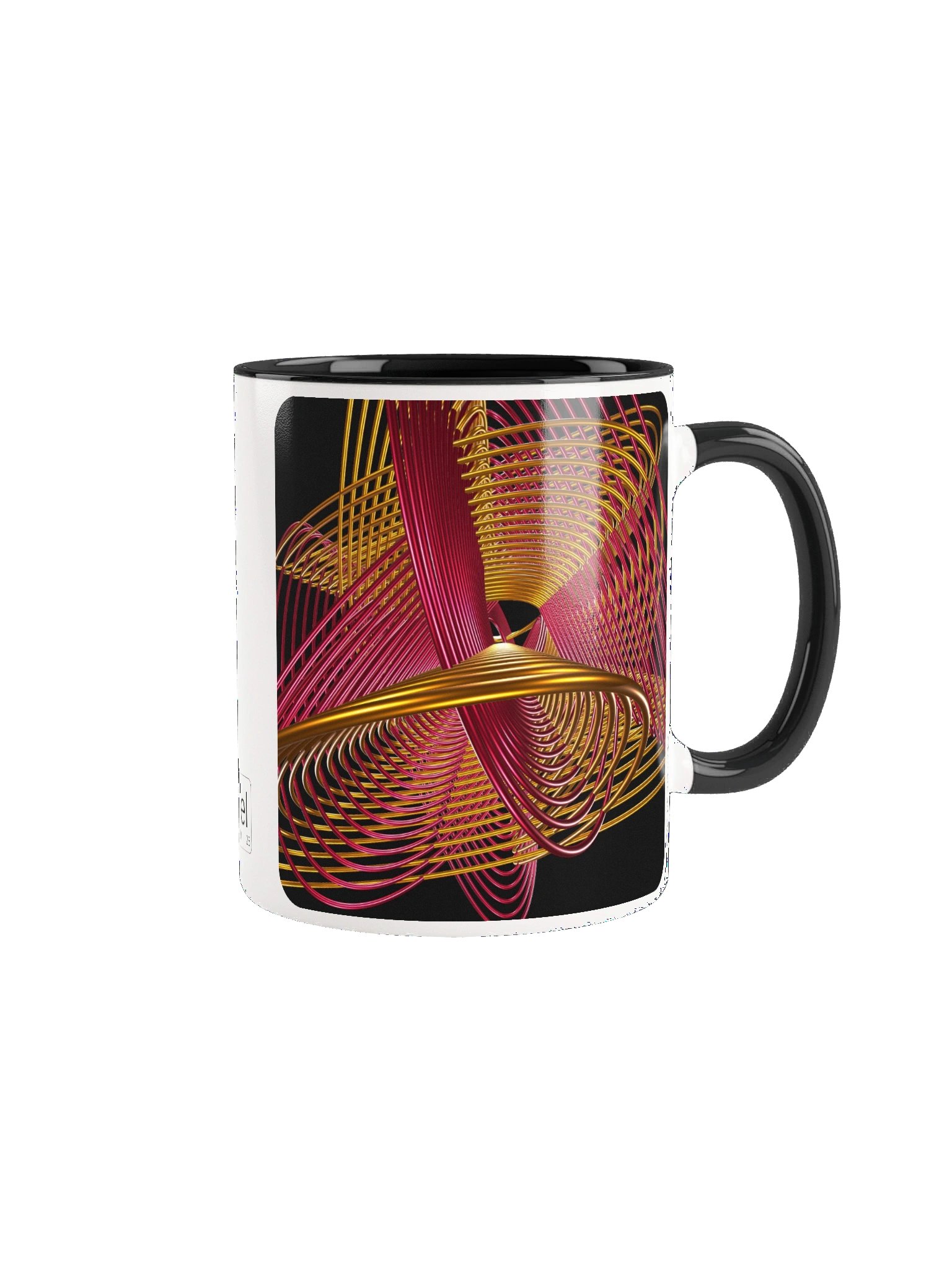 Oscilloscopic Dance 4+1 - Lissajous Figures Mathematical Art Mug product image (1)