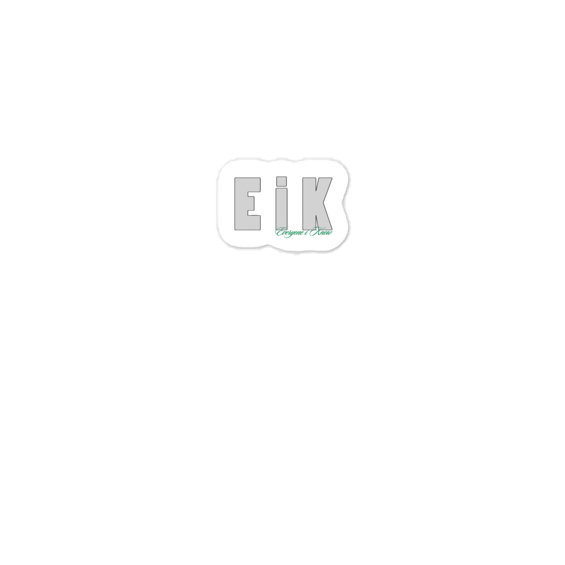 EIK Cursive Green Kiss-Cut Vinyl Decal product image (1)