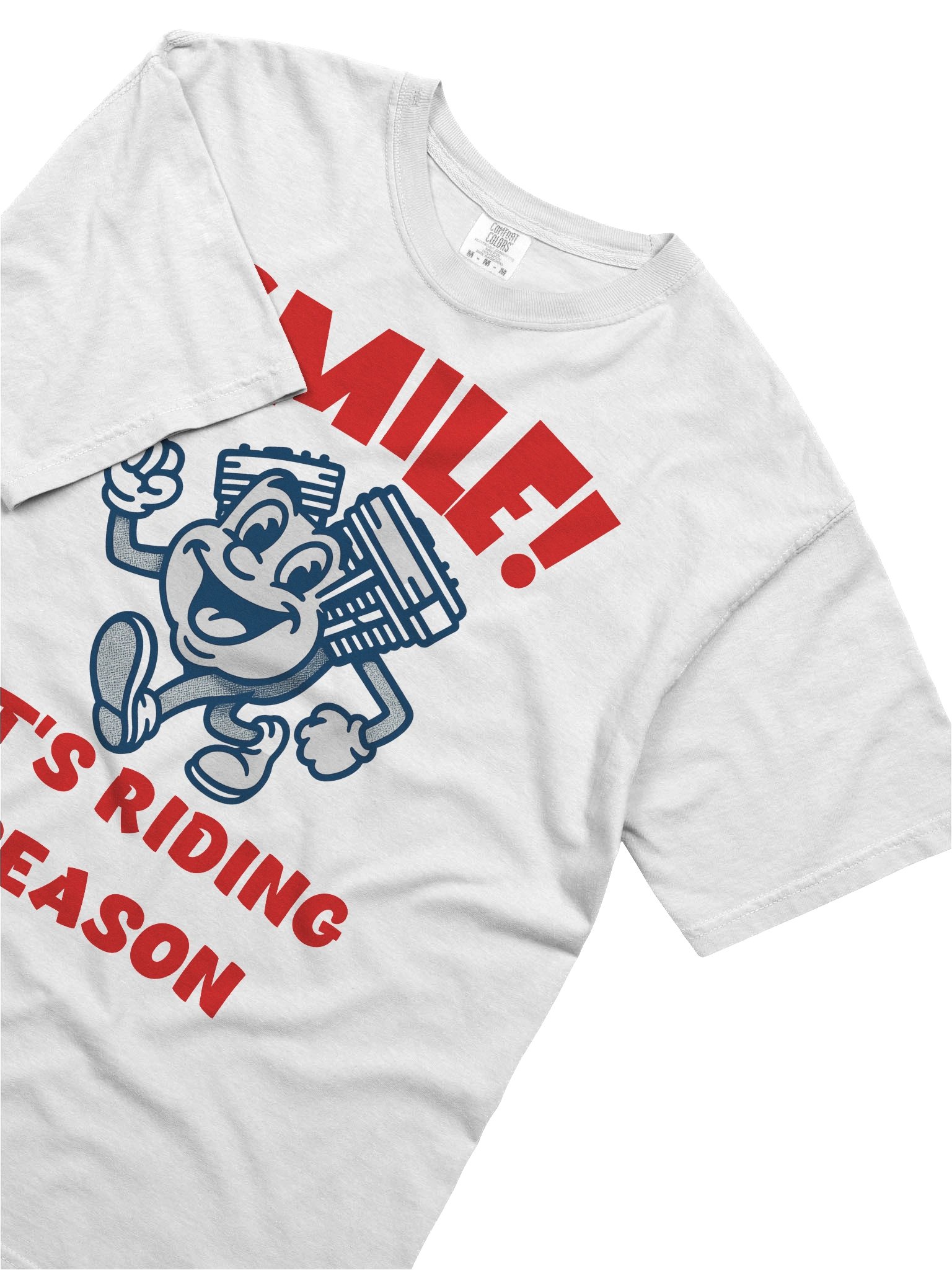 Throttle & Iron “Smile!” Tee — Riding Season Edition product image (5)