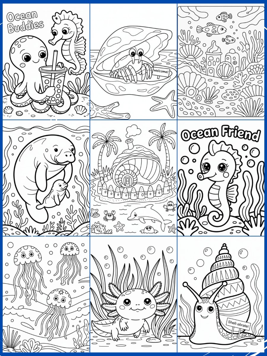 30+ Ocean theme coloring sub-niche prompts for Ideogram Ai product image (3)