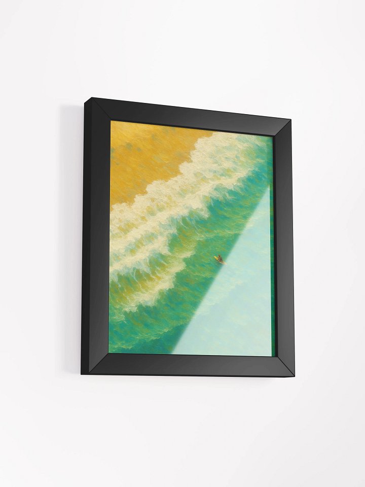 Vibrant Beach Day Poster framed product image (2)