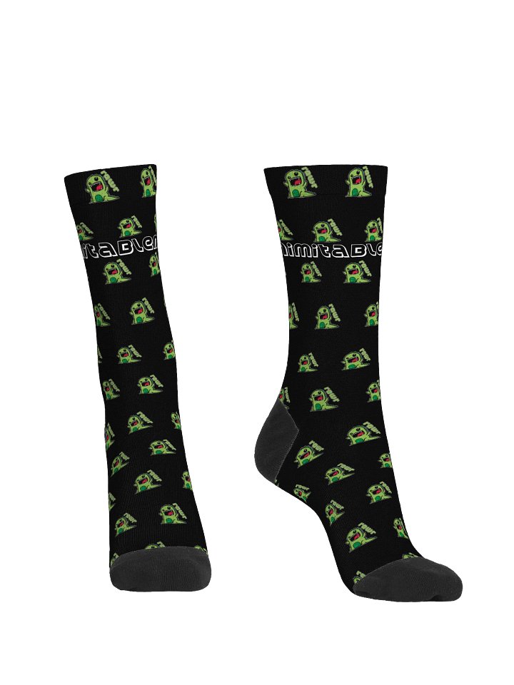 Dinorawr pattern Socks in black! product image (2)