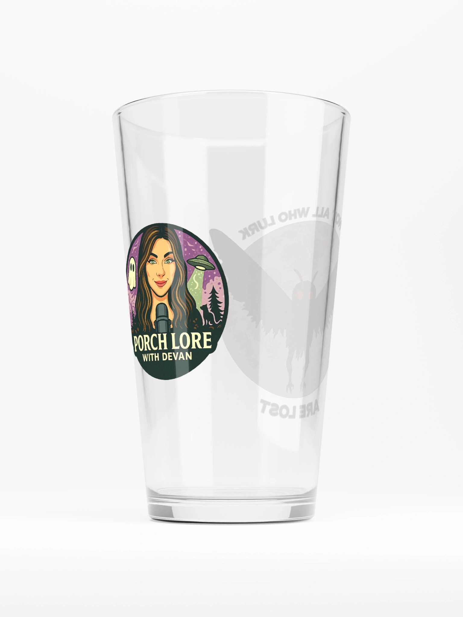 MOTHMAN LURKER SHAKER PINT GLASS 16oz product image (3)