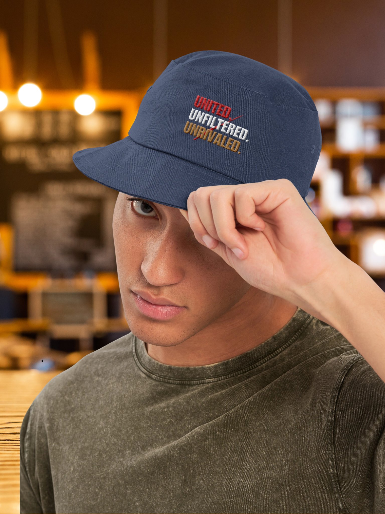 United. Unfiltered. Unrivaled. Flexfit Bucket Hat product image (9)