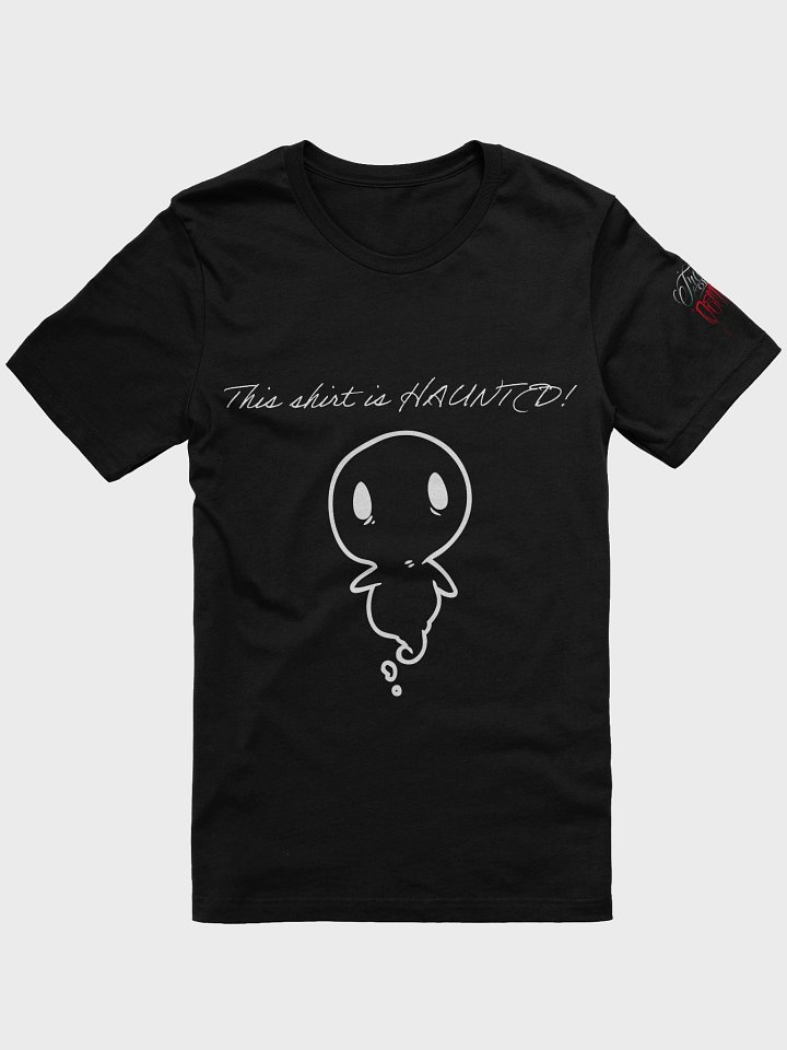 "This Shirt Is Haunted" with Ghostie Black with White Design product image (1)