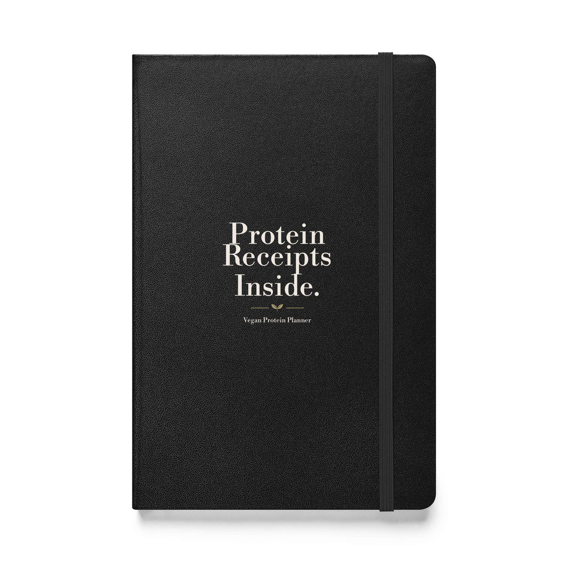 Protein Receipts Inside Hardcover Notebook – Black product image (2)