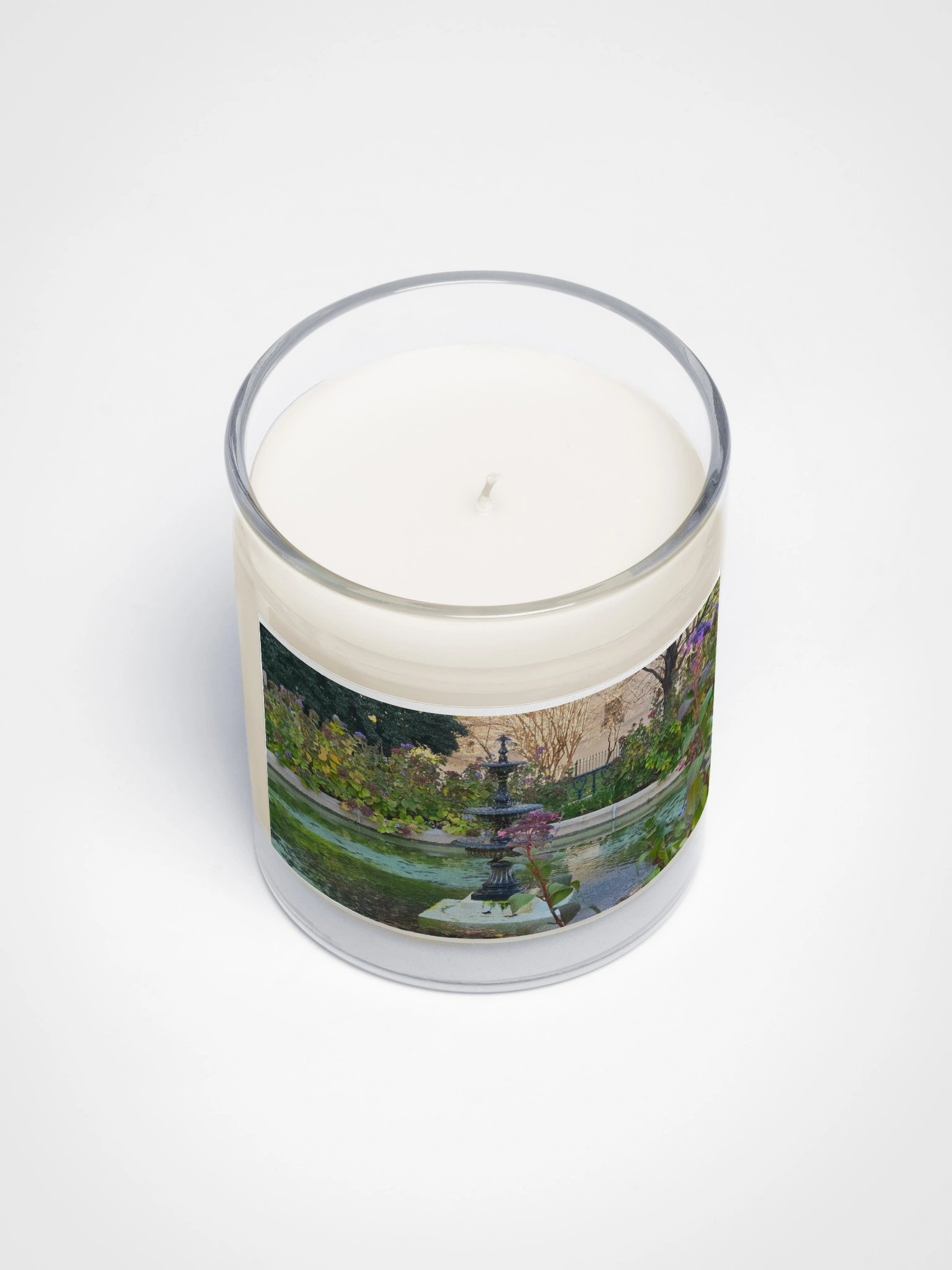 purple Flower Water Fountain Soy Wax Candle product image (3)