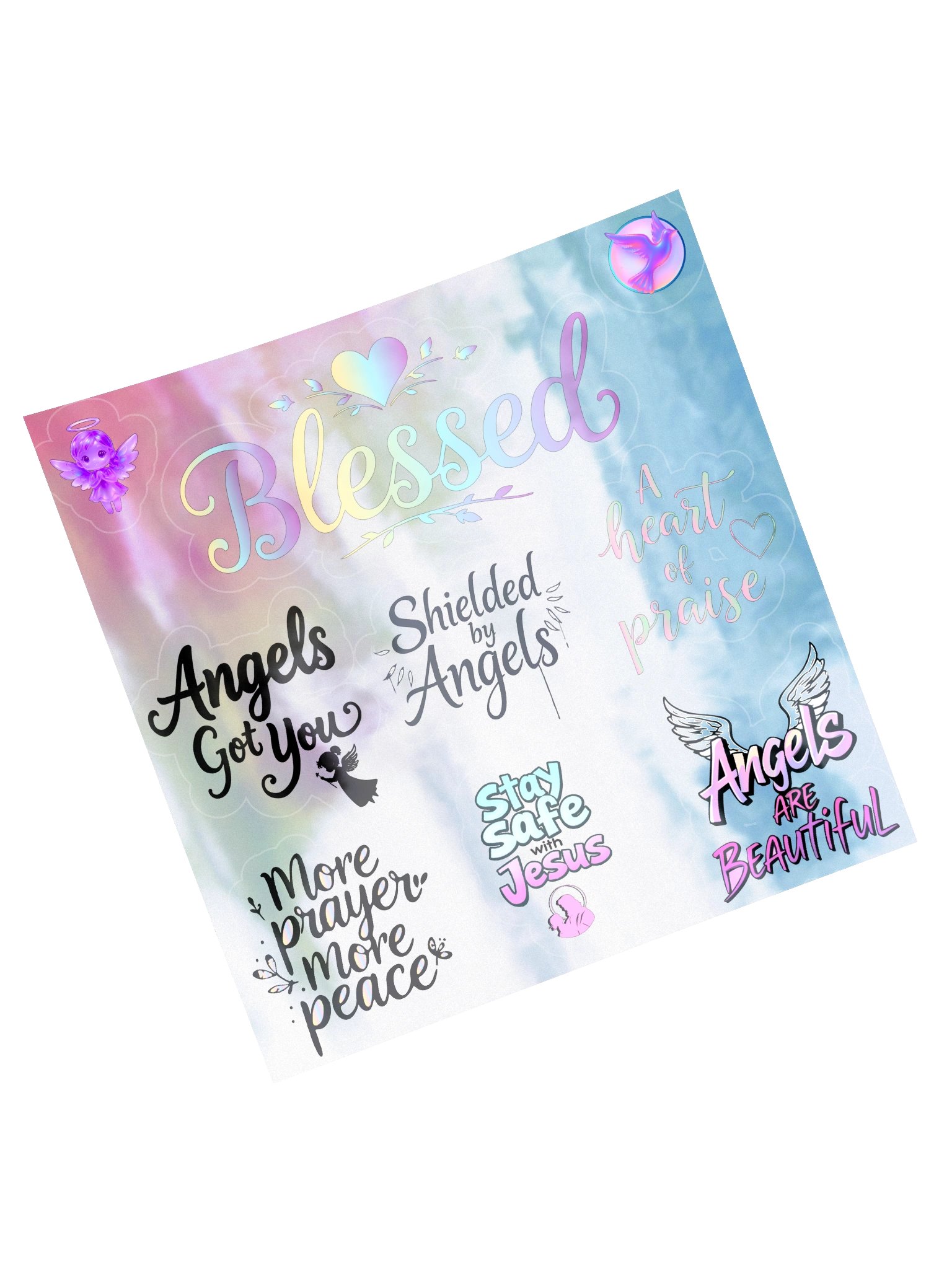 Blessed Holographic Sticker Sheet product image (5)