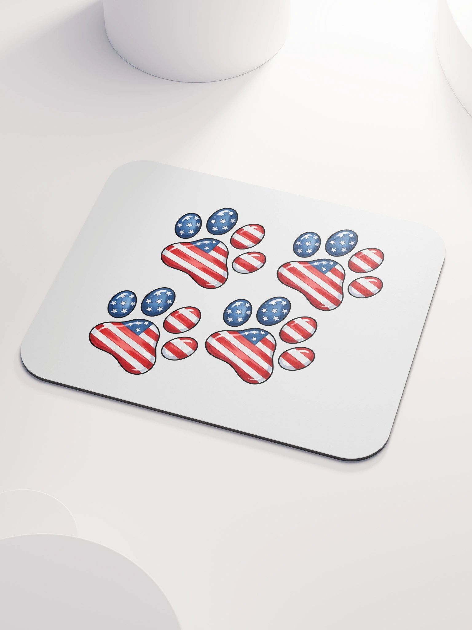 Patriotic Paw Prints Mousepad product image (3)