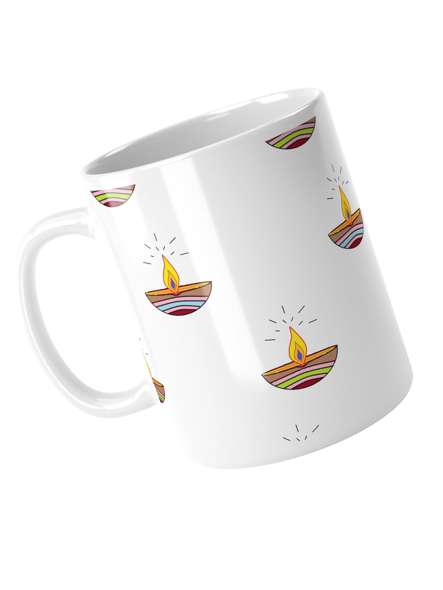 Festive Flame White Mug product image (11)