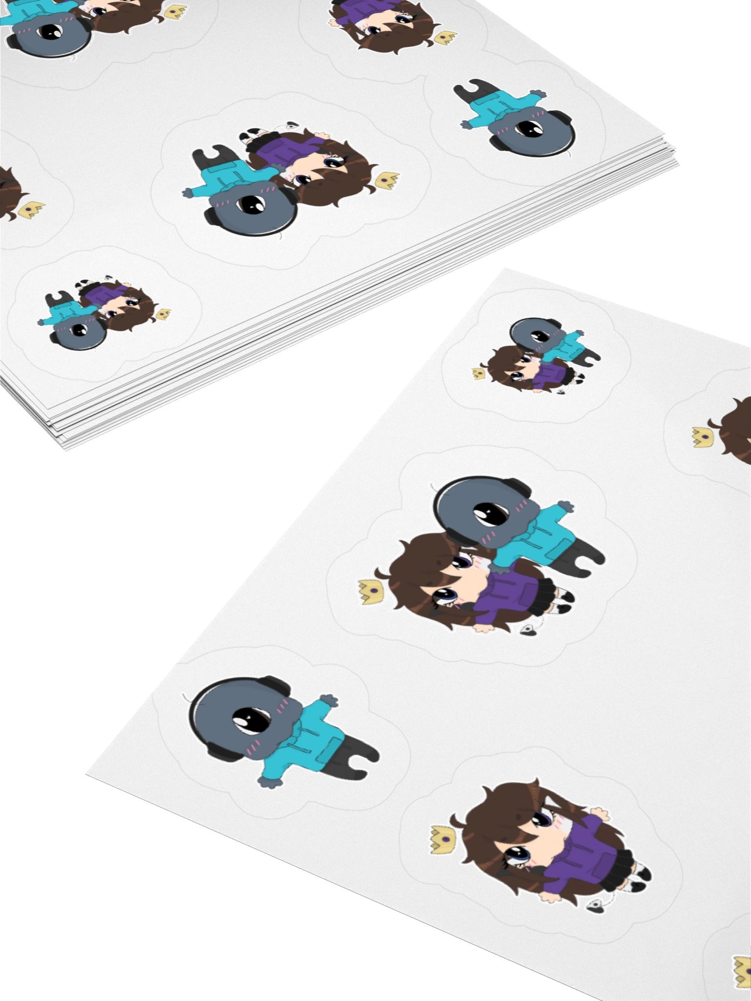 LaKitty101 & elybeatmaker Chibi Goobers Sticker Sheet product image (4)