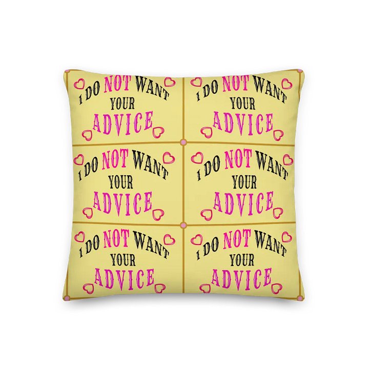 No Advice Pillow product image (3)