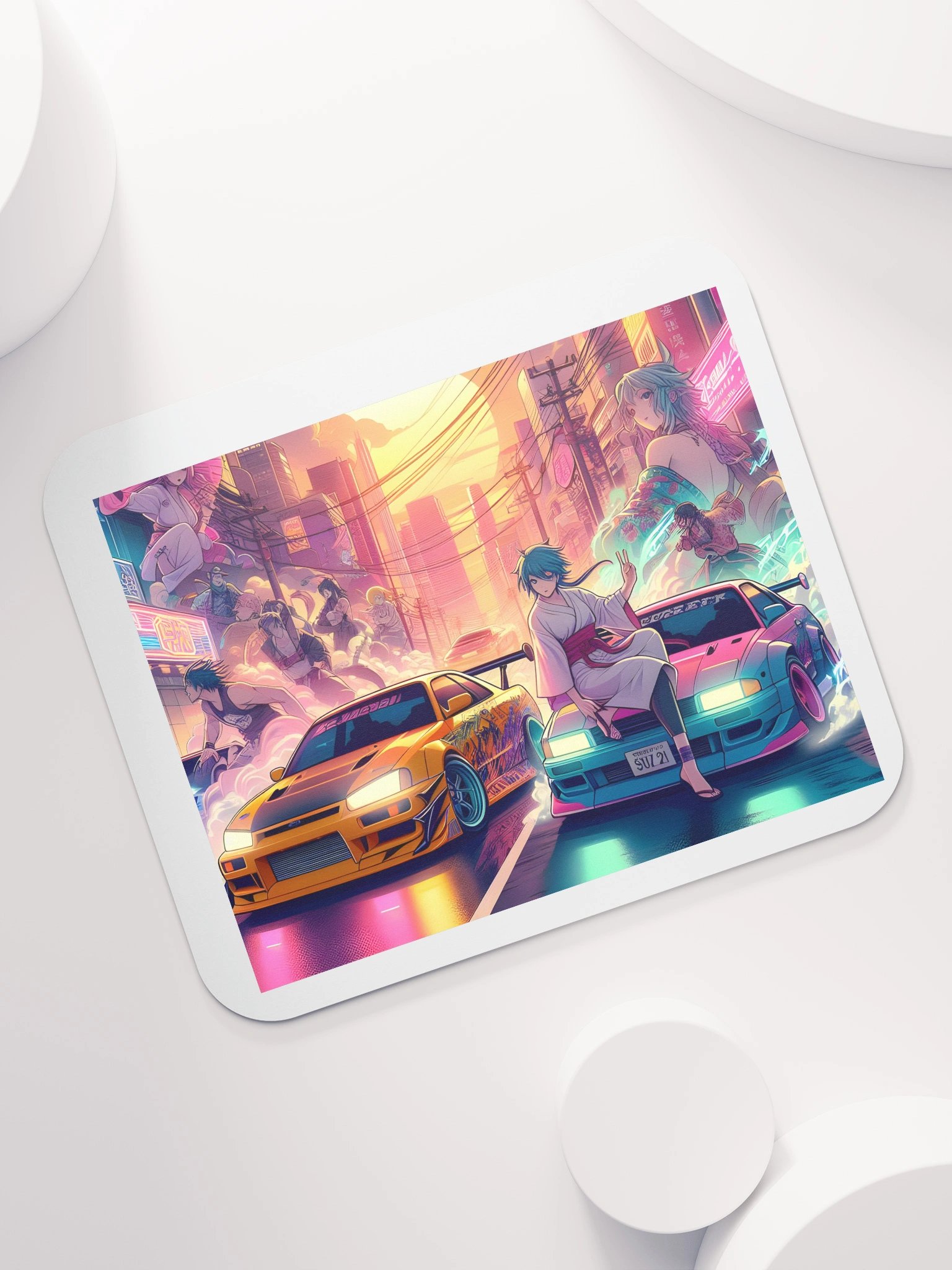 Neon City Anime Mouse Pad product image (7)