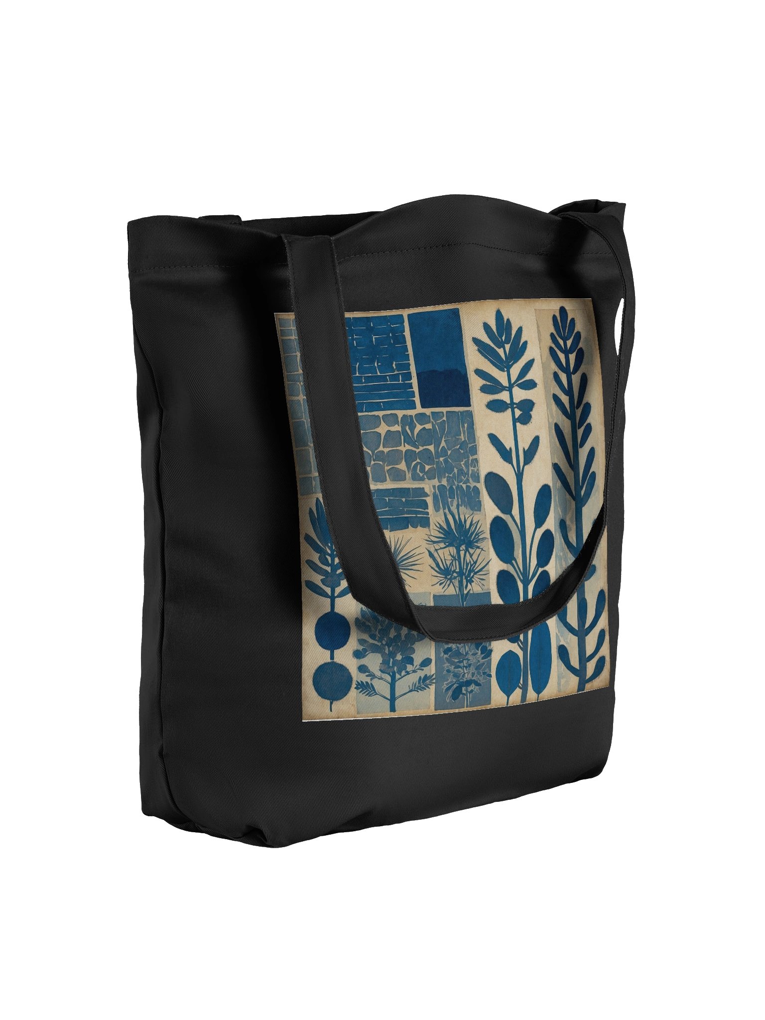 Blue Botanical Bliss Tote Bag product image (8)