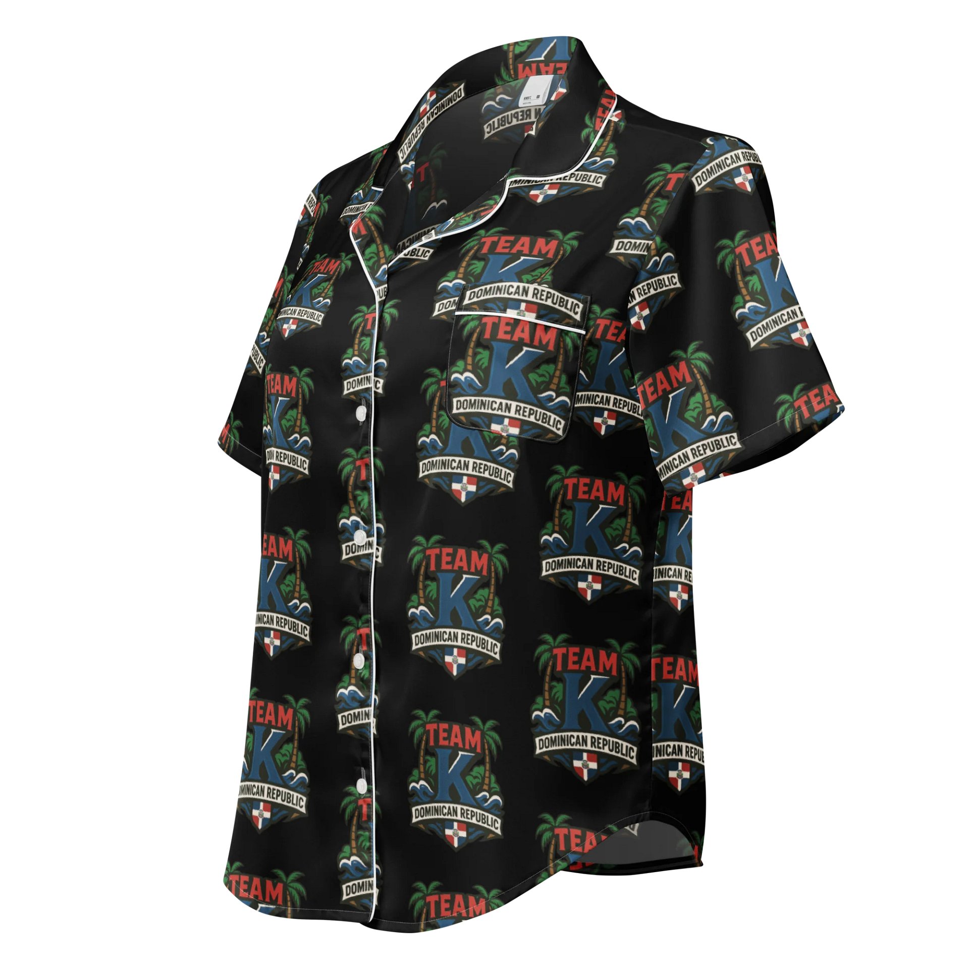 TEAM K Dominican Republic Women's Short Sleeve Pajama Top product image (1)