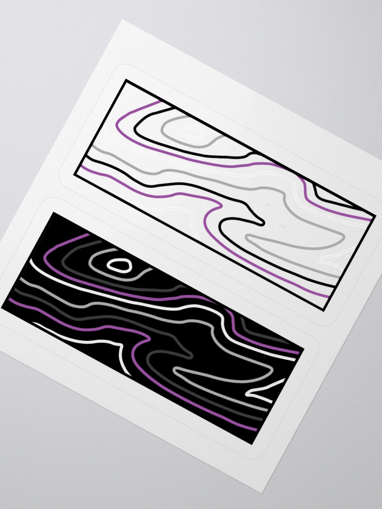 Topographic Pride- ace sticker product image (2)