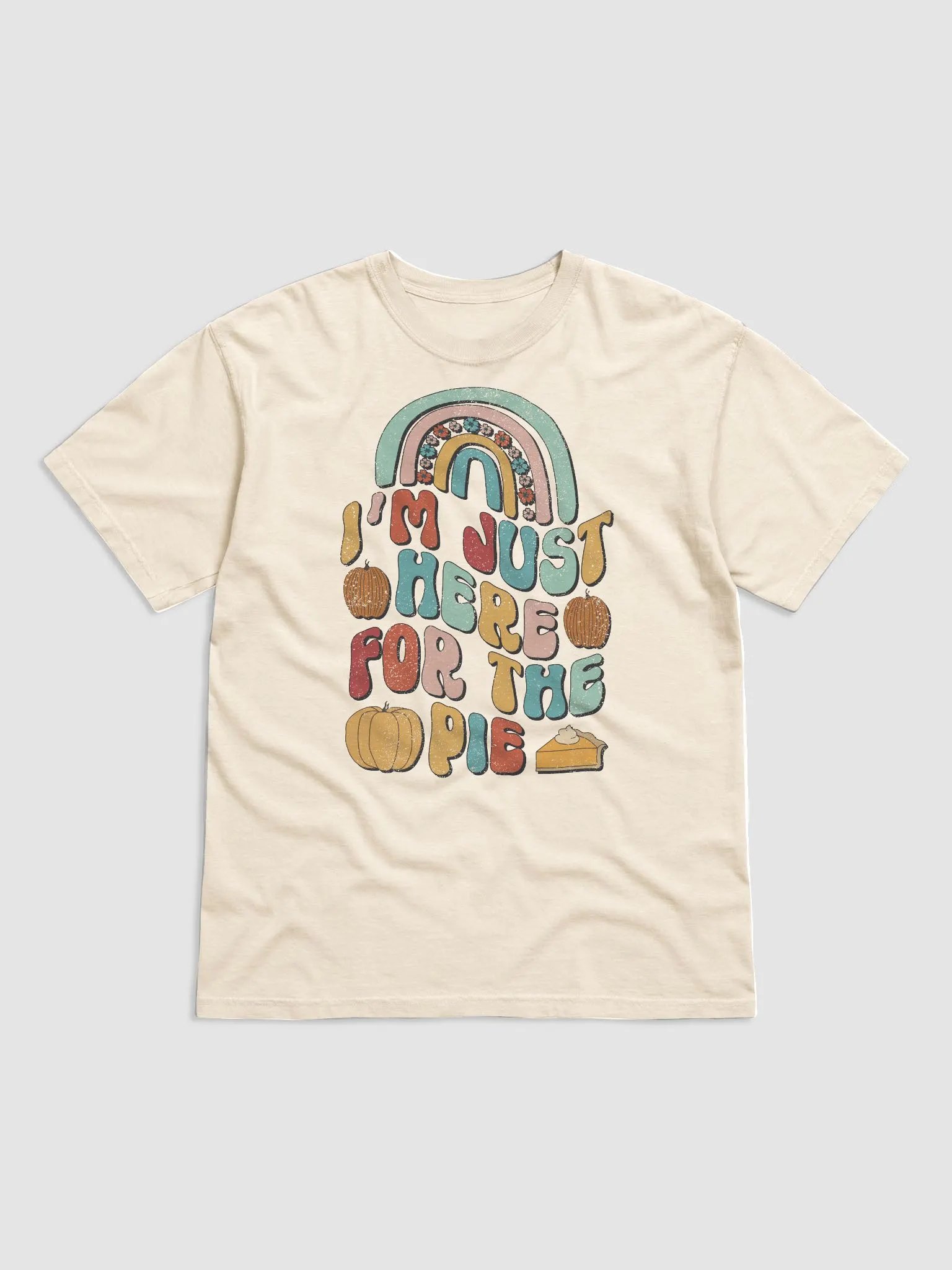 I'm Just Here for the Pie Groovy Boho T-Shirt | Funny Fall and Halloween T-Shirt product image (13)