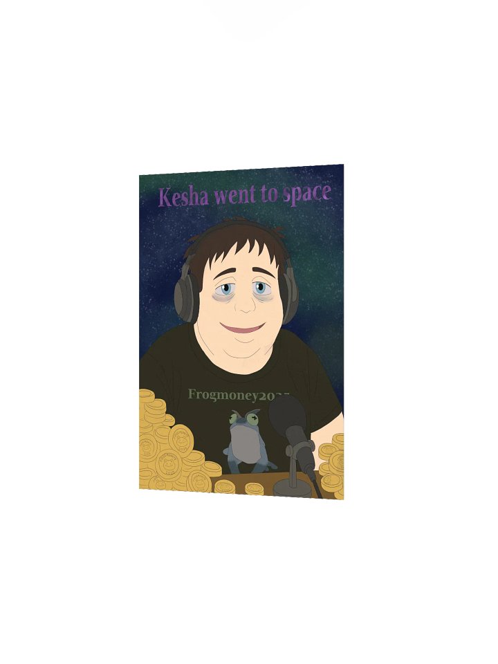 FROGMONEY2025 Kesha Went To Space Meme-orial Print product image (2)