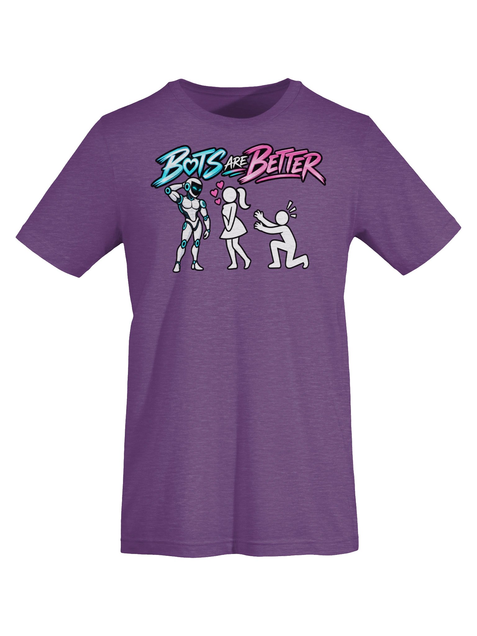 BOTS ARE BETTER — Woman + Male Bot Tee product image (30)