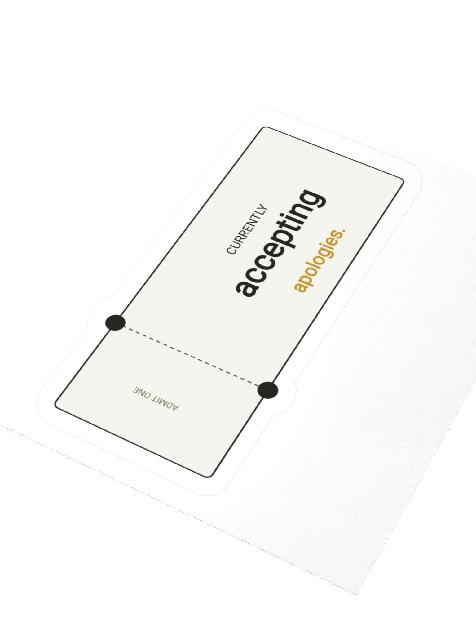 Admit One Sticker product image (9)
