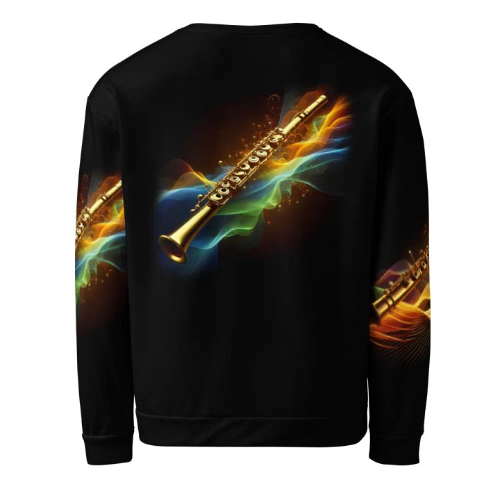 Golden Flute Musical Instrument - All-Over Unisex Sweatshirt #15 product image (2)