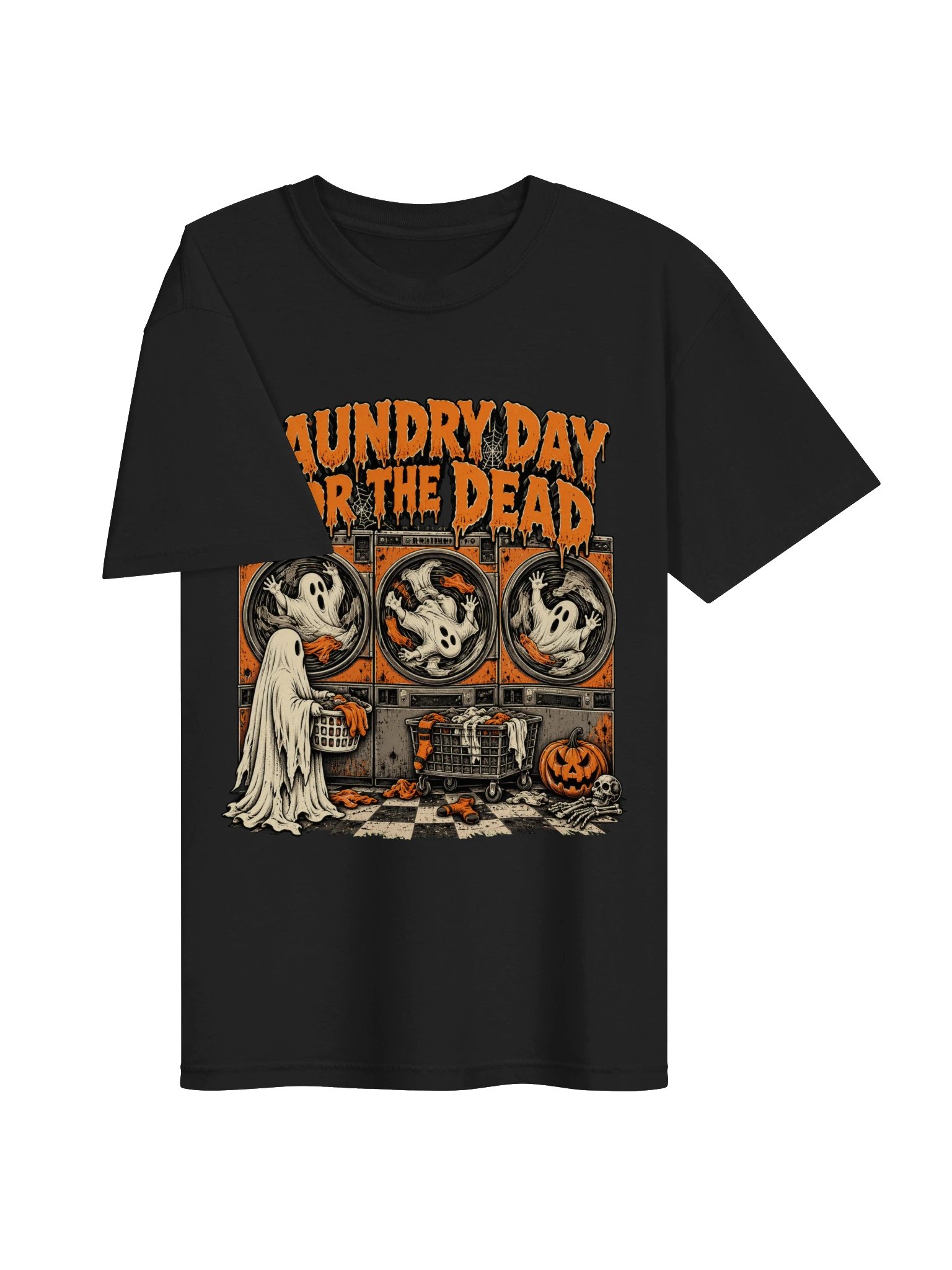 Laundry Day for the Dead — Funny Halloween Ghost T-Shirt product image (3)