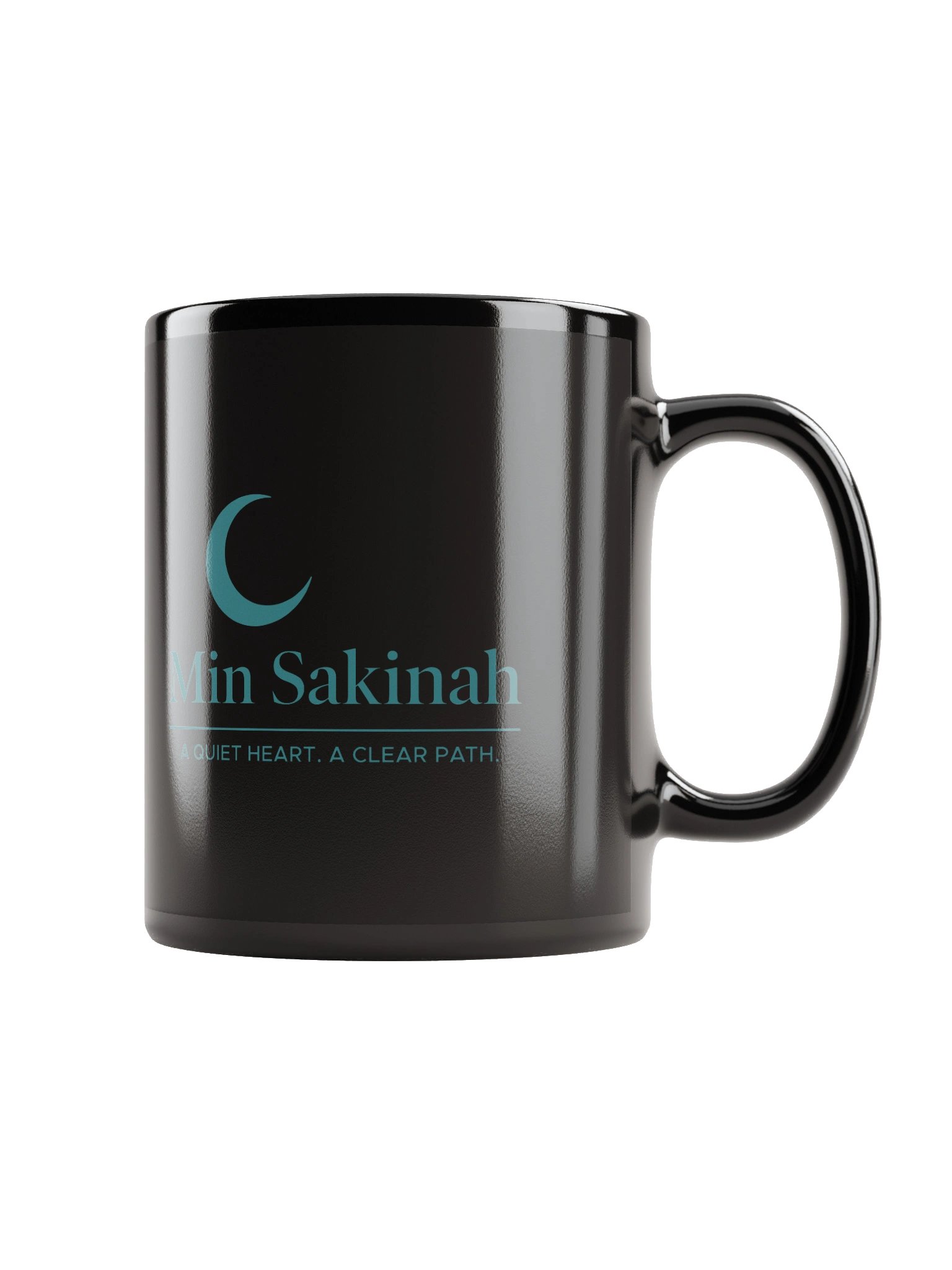 Min Sakinah Vision Mug - Dark Teal on Black product image (1)