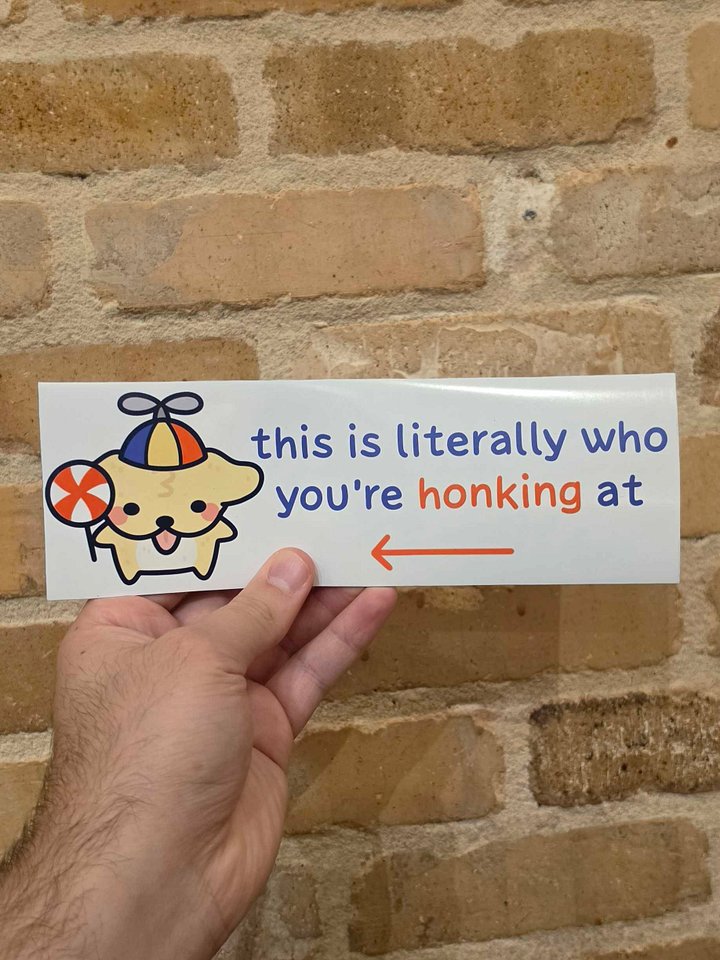 This is Who You're Honking at Bumper Magnet product image (2)